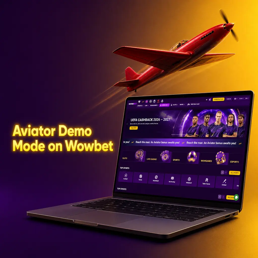 Aviator demo mode on Wowbet: play free with virtual credit, no account needed, to learn multiplier and auto cash-out features.