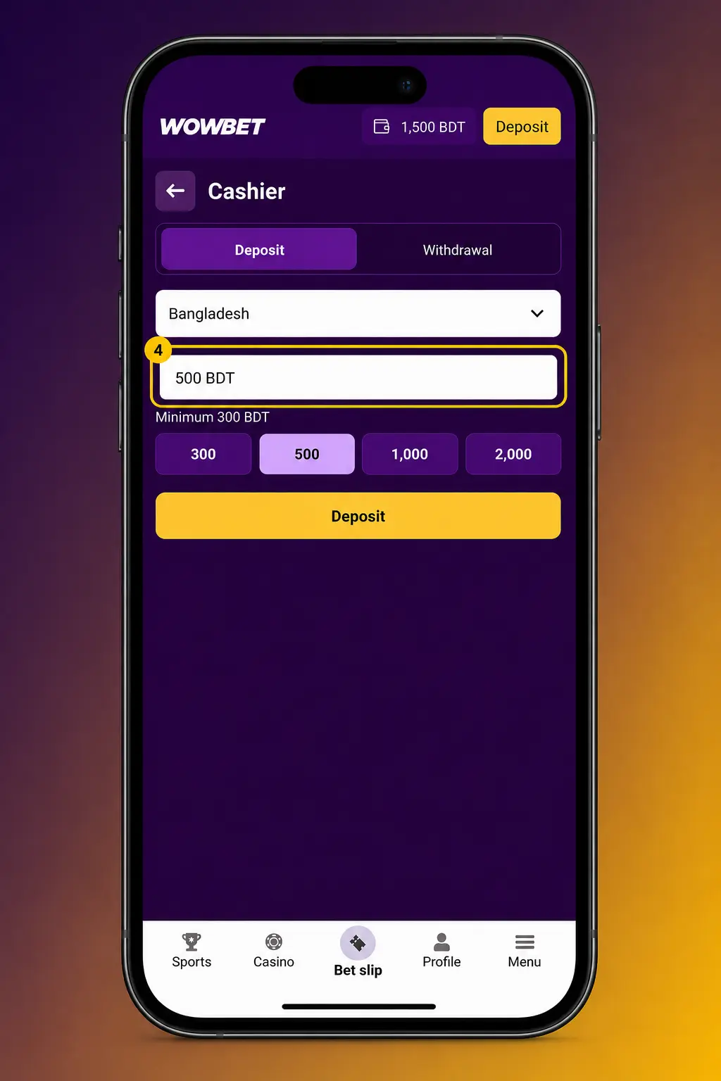 Step-by-step guide to signing up, depositing and joining a live dealer table at Wowbet casino