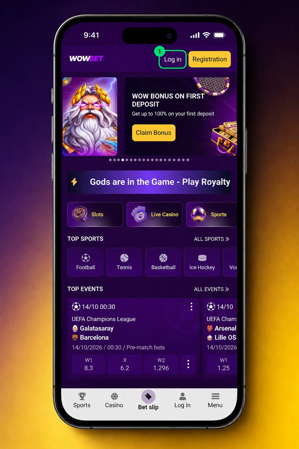 Step-by-step guide to logging in and playing games at Wowbet Casino, from registration to placing your first bet.