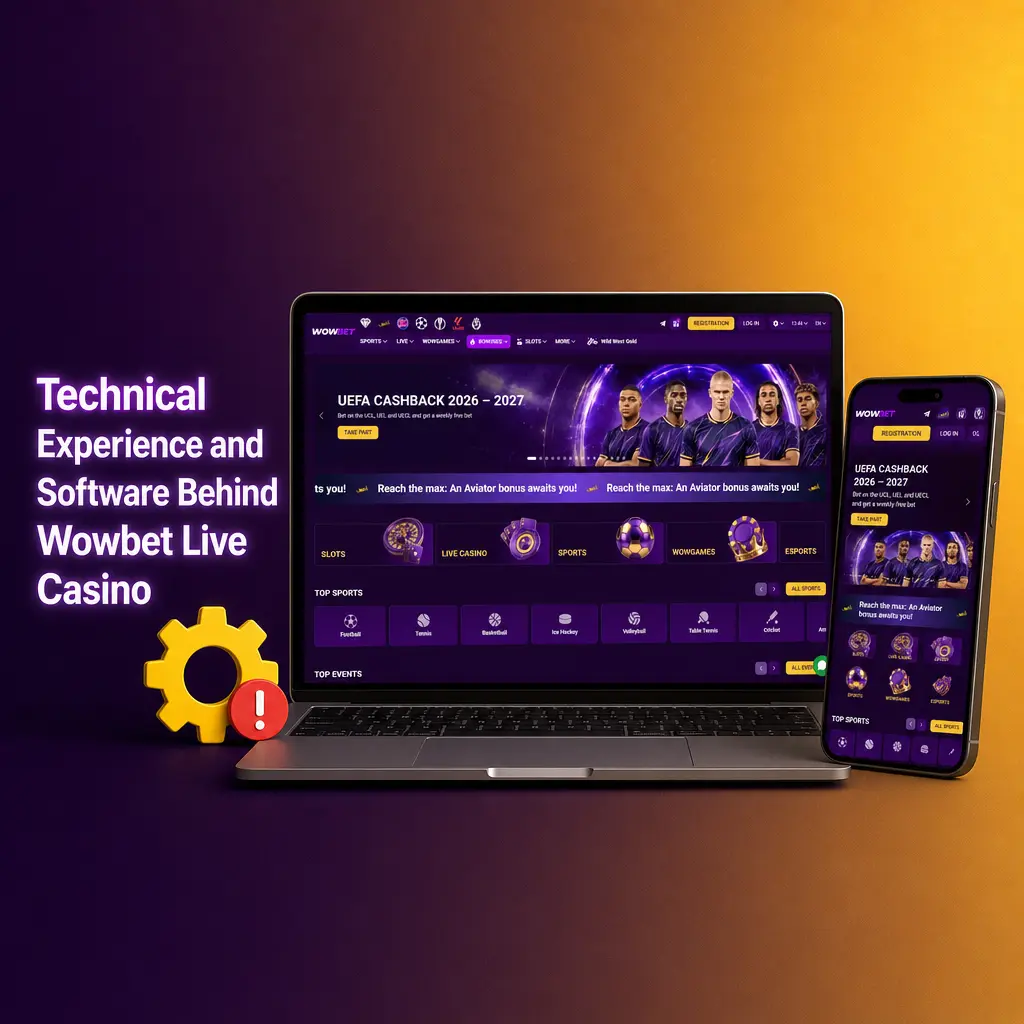 Game Control Unit and OCR technology powering Wowbet Live Casino for accurate, real-time game results and smooth video streaming.