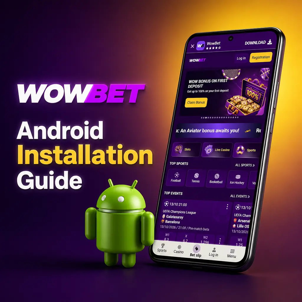 Step-by-step guide to download, install, and set up the Wowbet app on Android and place a tennis bet