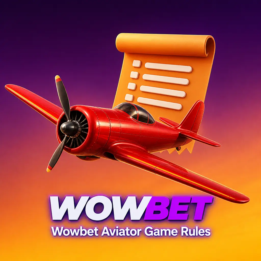 Wowbet Aviator game rules showing bet range, dual bets, cash-out window, auto cash-out, and round history features