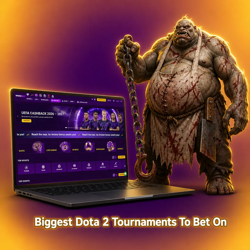 Biggest Dota 2 tournaments to bet on in 2026, including The International, BLAST, ESL One, EWC, PGL, and FISSURE events on Wowbet.