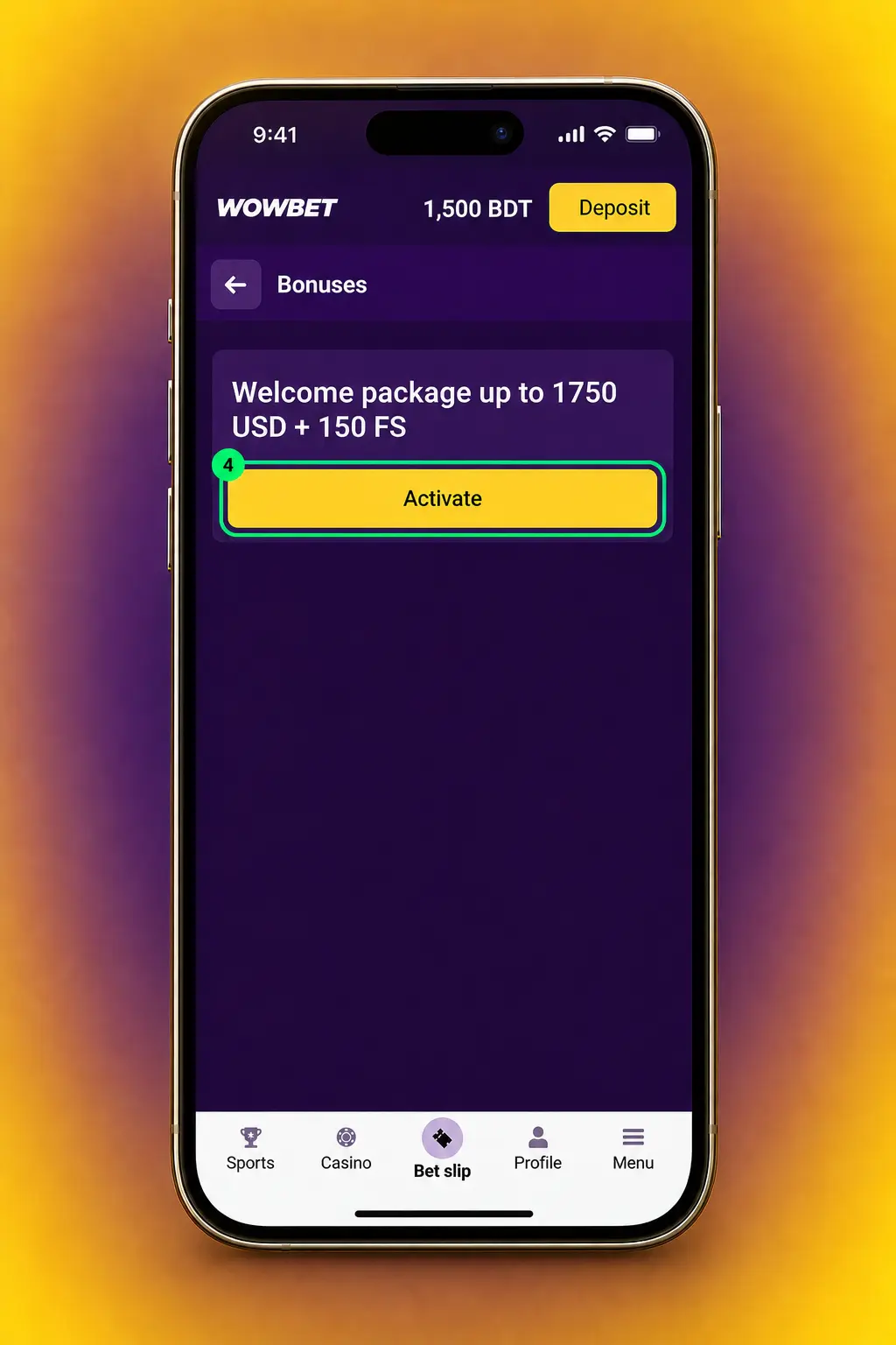 Step-by-step guide to claiming a Wowbet bonus in Bangladesh using promo code WOW2026