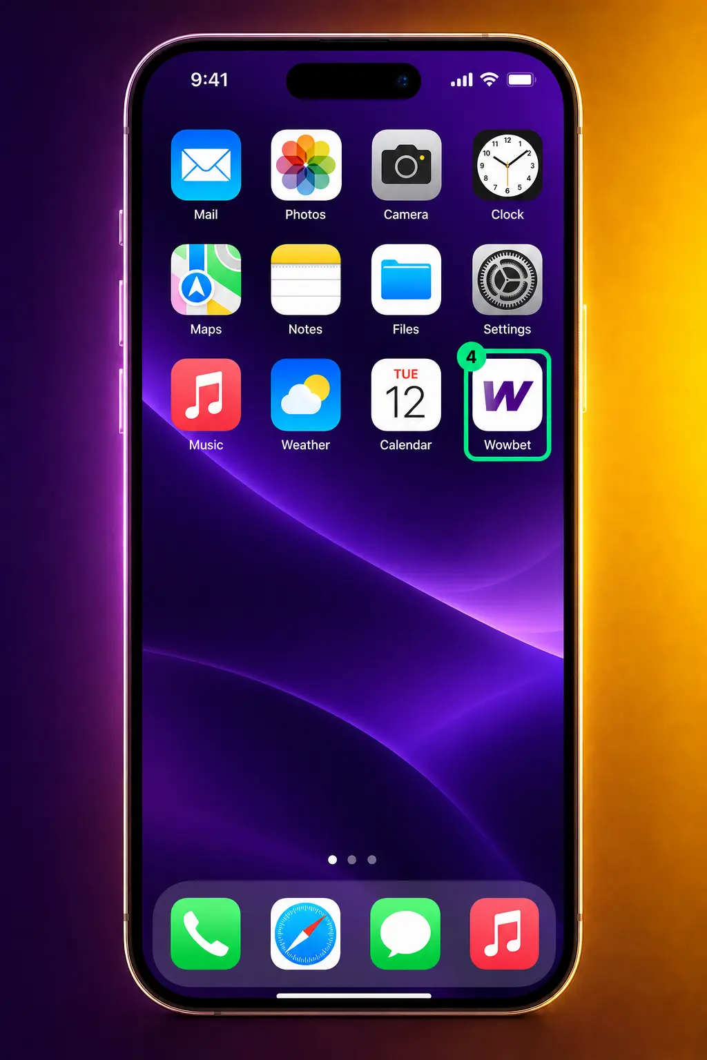 Steps to install Aviator on iOS via Wowbet PWA by adding a home screen shortcut in Safari