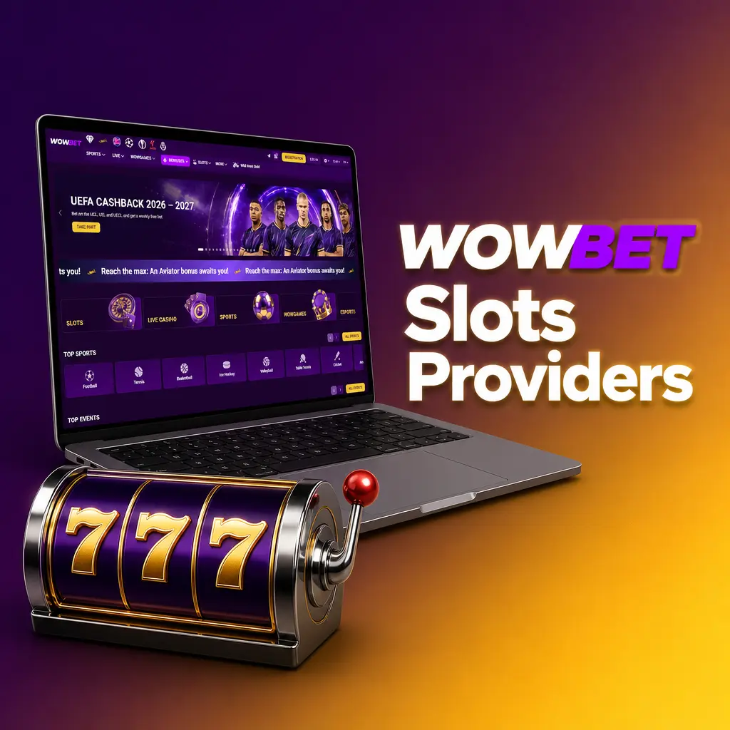 Wowbet slots providers lineup featuring Pragmatic Play, NetEnt, Play'n GO, Hacksaw Gaming, and other licensed studios