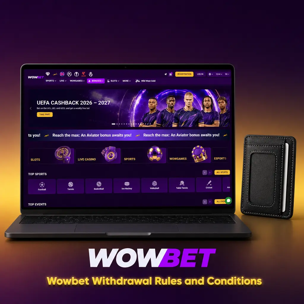 Wowbet withdrawal rules in Bangladesh covering KYC verification, wagering requirements, and payment method conditions